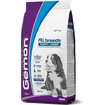 Gemon All Breeds Puppy и Junior с риба тон и ориз храна за кученца от всички породи 15kg