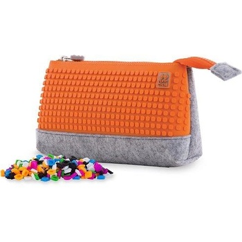 PIXIE CREW голям калъф СИВО/ОРАНЖЕВО