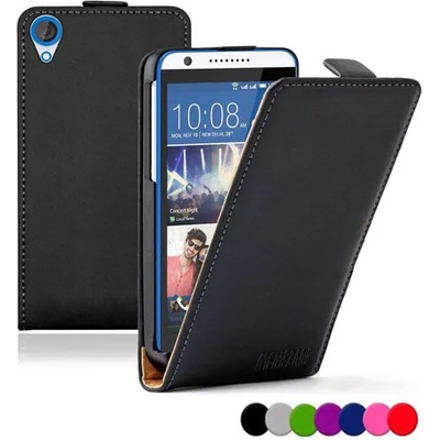 HTC Desire 820/Dual Flip Кожен Калъф + Протектор