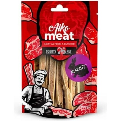 Cobbys pet aiko Meat sušené králičie mäso s treskou 100 g