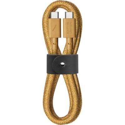 Native Union BELT-C-KFT-2-NP USB-C na USB-C 1,2m žlutý