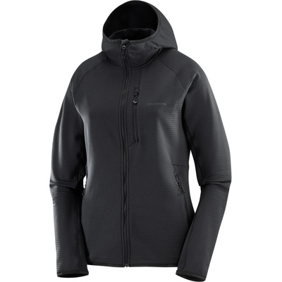 Salomon Дамско поларено яке Salomon Women's Essential Lightwarm Fleece jacket - Deep Black (105-6016-0213)