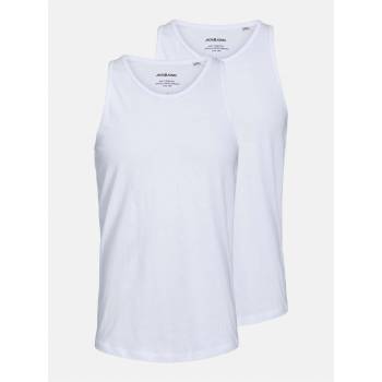 Jack and Jones Мъжки потник Jack and Jones 2-pack Sleeveless Vest Mens - White