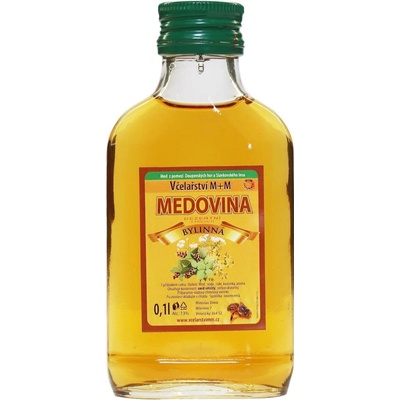 Včelařství M+M medovina dezertní bylinná 0,1 l