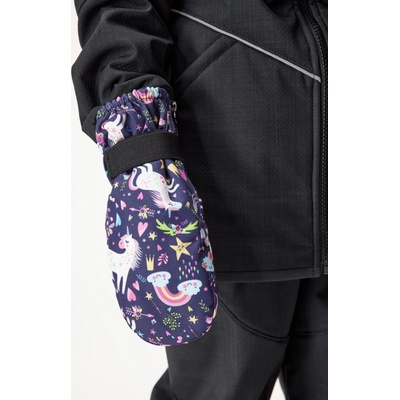 Unuo Snow Dětské zimní rukavice Jednorožci