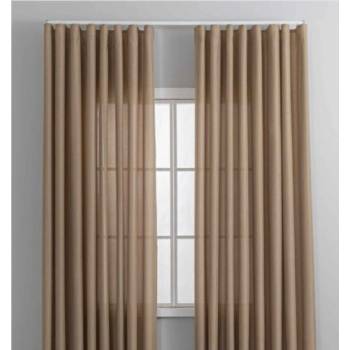 Image 1 of Дрейпари БГ Готова завеса имитираща лен плюс коланче, за директно окачване с вълнообразно фиксирано набиране 1: 2, цвят таупе, 245х145 и 245х300, код-2025110-2 от 19.99 евро