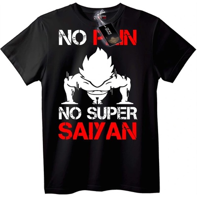 NOONEBRAND Тениска Без Болка Super Saiyan - 2XL, White