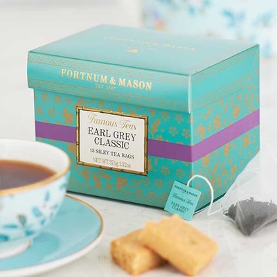 FORTNUM & MASON čaj earl grey 15 hedvábných pyramid