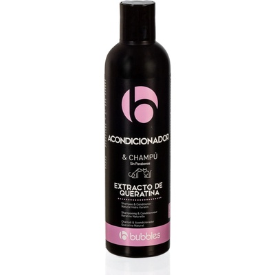 Bubbles Keratinový šampon s kondicionérem Hydro keratin & conditioner 250 ml