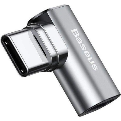 Baseus Mini Magnetic USB-C Charging Adapter 86W - USB-C към USB-C магнитен адаптер за MacBook и устройства с USB-C порт (тъмносив)