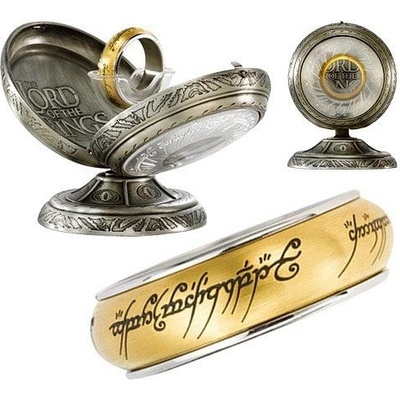 Noble Collection Prsteň moci pozlátený so strieborným okrajom FC8012X