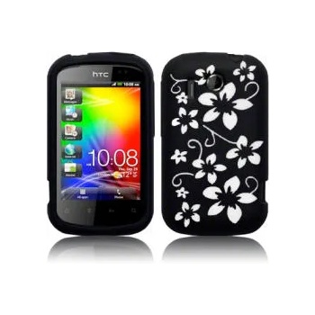 Image 1 of HTC Explorer Flora Силиконов Калъф Черен + Протектор