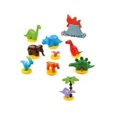 Marioinex Комплект 25 фигурки на динозаври Marioinex 903735, Многоцветен, 26 см
