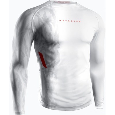 Hayabusa Мъжки рашгард с дълъг ръкав Hayabusa Apex Rash Guard white/coral
