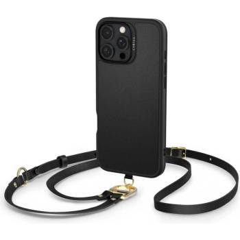 Spigen Magsafe Кожен Калъф с Връзки за iPhone 16 Pro Max, Spigen Cyrill Kajuk Classic Charm, Черен (ACS08400)