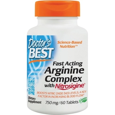 Doctor's Best Fast Acting Arginine Complex | With Nitrosigine 750 mg [60 Таблетки]