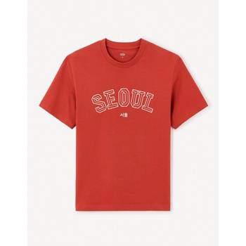 Celio Червена мъжка тениска Celio Jeoverdu Celio | Cherven | МЪЖЕ | S