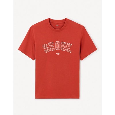 Celio Червена мъжка тениска Celio Jeoverdu Celio | Cherven | МЪЖЕ | S