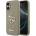 GUESS Силиконов калъф Guess Big 4G Script за iPhone 17 - кафяв (3666339522391)