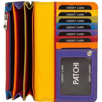Patchi dámská kožená RFID 3001020.61.55 červená / multicolor