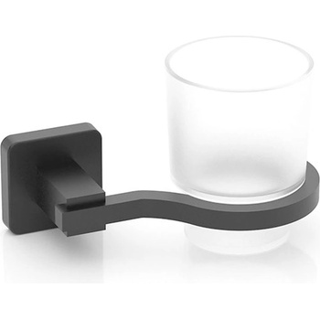 Tekno-Tel Поставка за четка за зъби tekno tel mg-374b с чашка матирано с черно (9999150035)