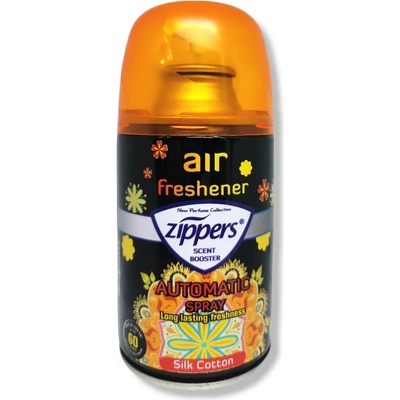 ZIPPERS ароматизатор, Лукс, Пълнител за машинка, Silk Cotton, 260мл