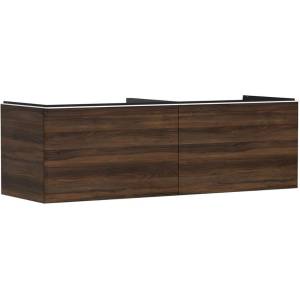 Hansgrohe Xelu Q - Шкафче за умивалник, 50x156x55 см, 2 чекмеджета, тъмен орех/матово бяло 54073700 (54073700)