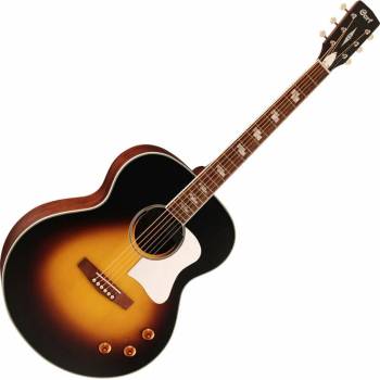 Cort CJ-Retro Vintage Sunburst Matt Електро-акустична китара Джъмбо