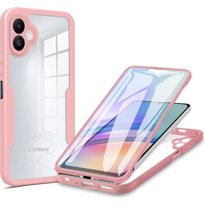 Techsuit Калъф за Samsung Galaxy A06 + Протектор - ColorVerse 360 Series - Розов
