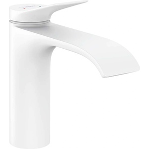Hansgrohe Vivenis - Смесител за мивка 110, с изпразнител, EcoSmart, бял мат 75020700 (75020700)