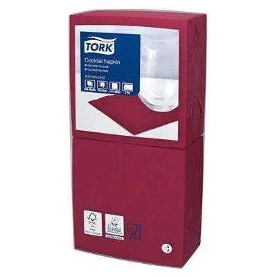 TORK Ubrousky 1/4 ohyb 2V 23,8x24cm Advanced Cocktail bordó 200ks