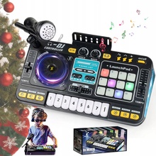DJ mixpult pro děti s mikrofonem 8 kláves Bluetooth