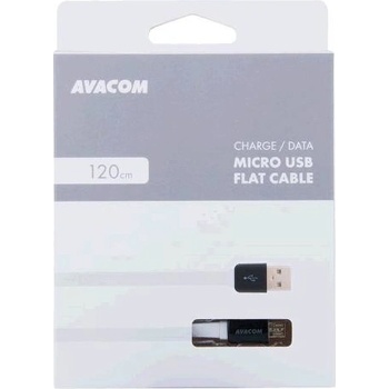 Avacom DCUS-MIC-120W USB - Micro USB, 120cm, bílý
