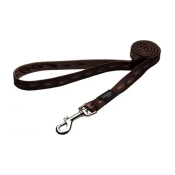 Rogz Alpinist Fixed Lead Large - Повод за кучета 2.0 см. /-1, 4 м. кафяв шоколад