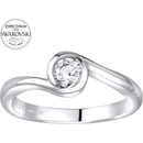 SILVEGO strieborný prsteň so Swarovski Zirconia JJJR0555S