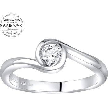 SILVEGO strieborný prsteň so Swarovski Zirconia JJJR0555S
