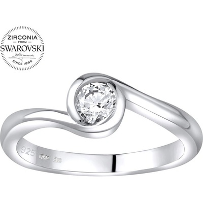 SILVEGO strieborný prsteň so Swarovski Zirconia JJJR0555S