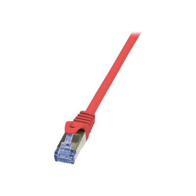 LogiLink Кабел S/FTP LOGILINK Cat6a, LSZH, Мед, 2 м, Червен, AWG26, Двойно екраниран CQ3054S (CQ3054S)