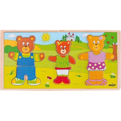 Woodyland Семейство мечета с дрехи - пъзел (90810)