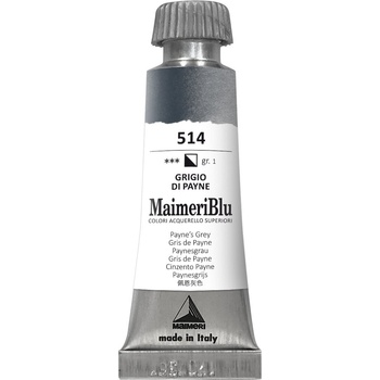 Maimeri Blu Акварелна боя Paynes Grey 514 12 ml 1 бр (M1609514)