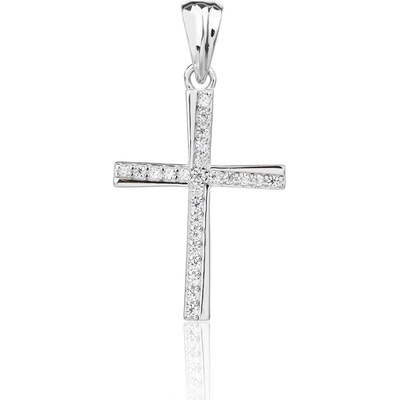 Bealio 14177 stříbrný přívěsek KŘÍŽ 22 mm 03 14177 4345