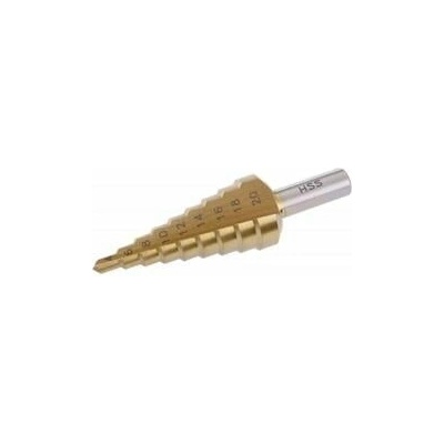 Vrták stupňový 4-20 mm, 9 stupňov, HSS TITAN