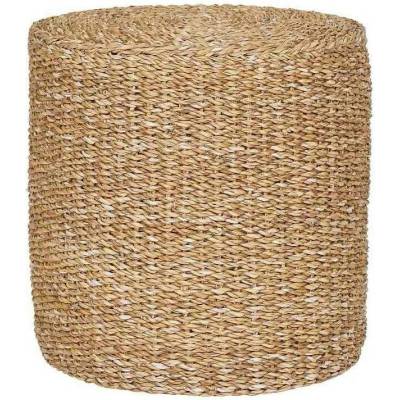 House Nordic Puf RIVERA, ø40 cm mořská tráva, hnědý