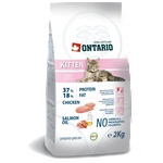 ONTARIO KITTEN cat food - суха храна за подрастващи котенца от 1 до 12 месеца с пилешко месо 2 кг, Чехия 213-0007