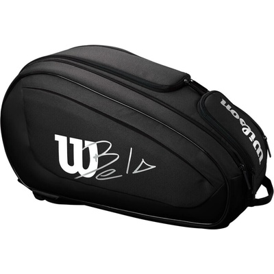 Taška na padel Wilson Bela DNA Super Tour Padel Black White