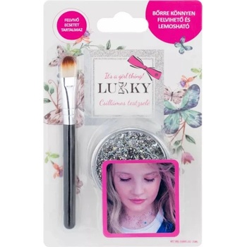 Lukky Лъки: Душ-гел с блясък - сребрист цвят (t11926)