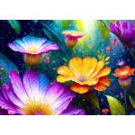 Enjoy - Puzzle Flowers in the Rain - 1 000 piese