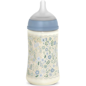 Suavinex Wonderland SX Pro Physiological Anti-Colic бебешко шише M Medium Flow 3 m+ Blue Flower 270ml