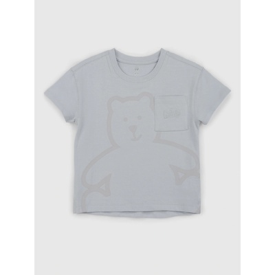 GAP Baby tričko s kapsičkou Brannan Bear šedá