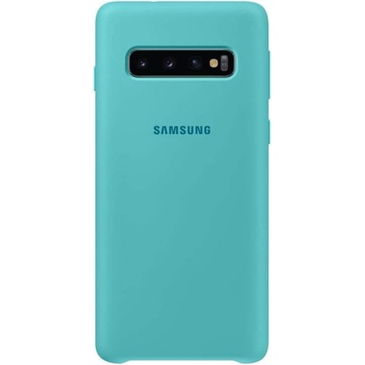 Samsung Silicone Cover Case EF-PG973TG - оригинален силиконов кейс за Samsung Galaxy S10 (зелен)